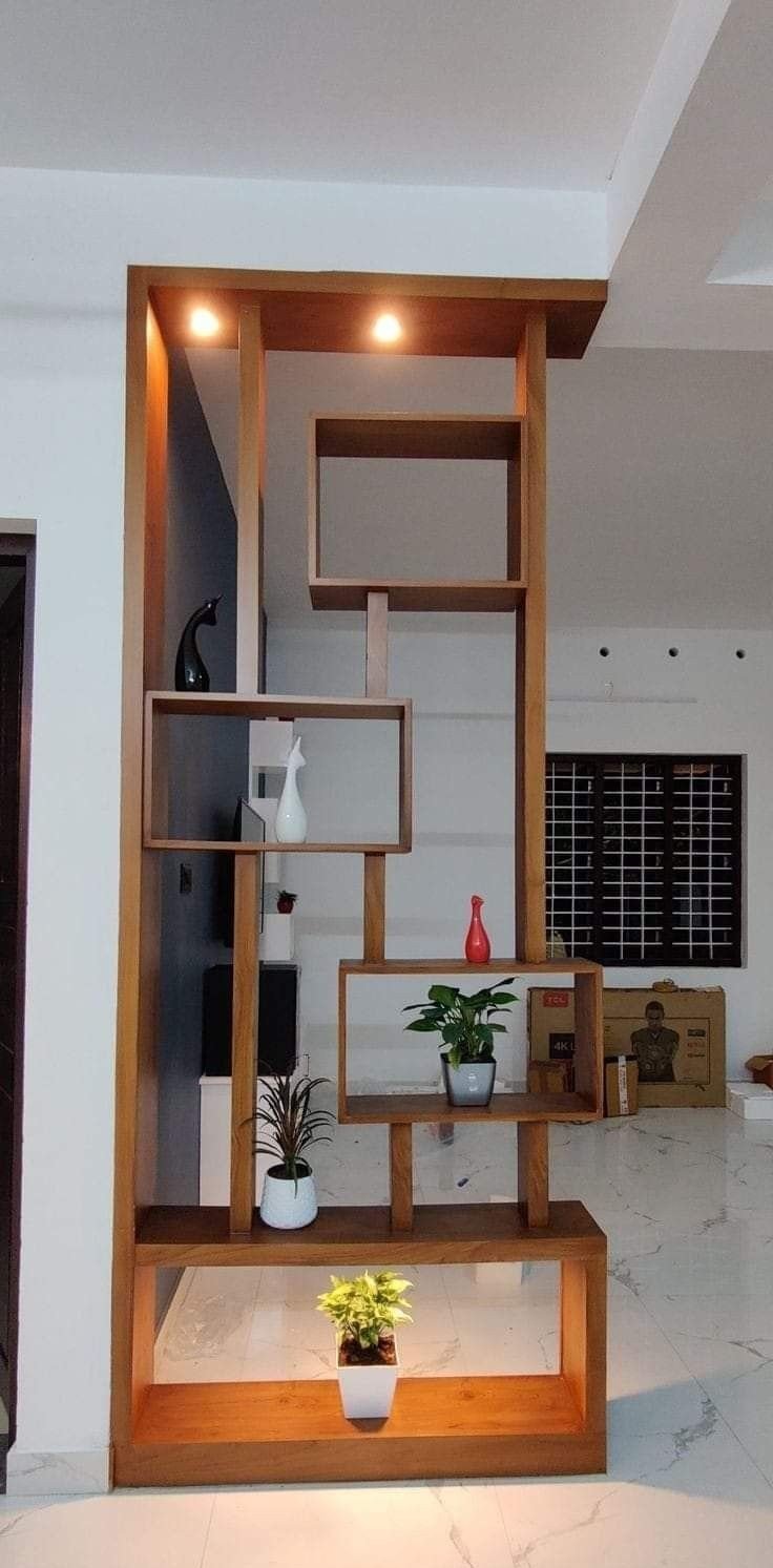 Modern Wooden Temple In Living Room